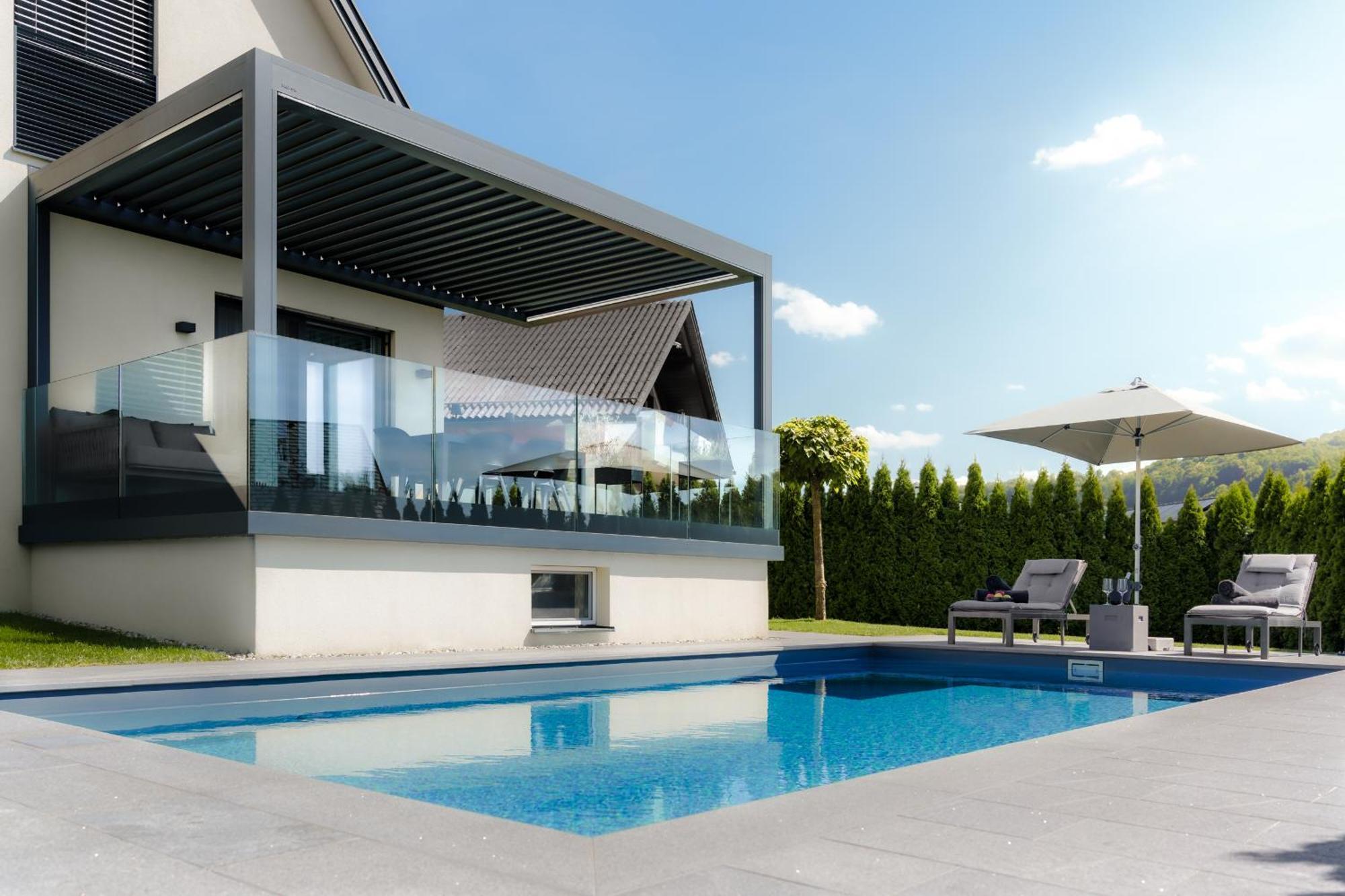 Platschberg Urban Hideaway - Stilvolles Ferienhaus Mit Pool An Der Weinstrasse Berghausen 客房 照片